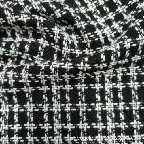 Boucle mode tartan design stlyes tyg